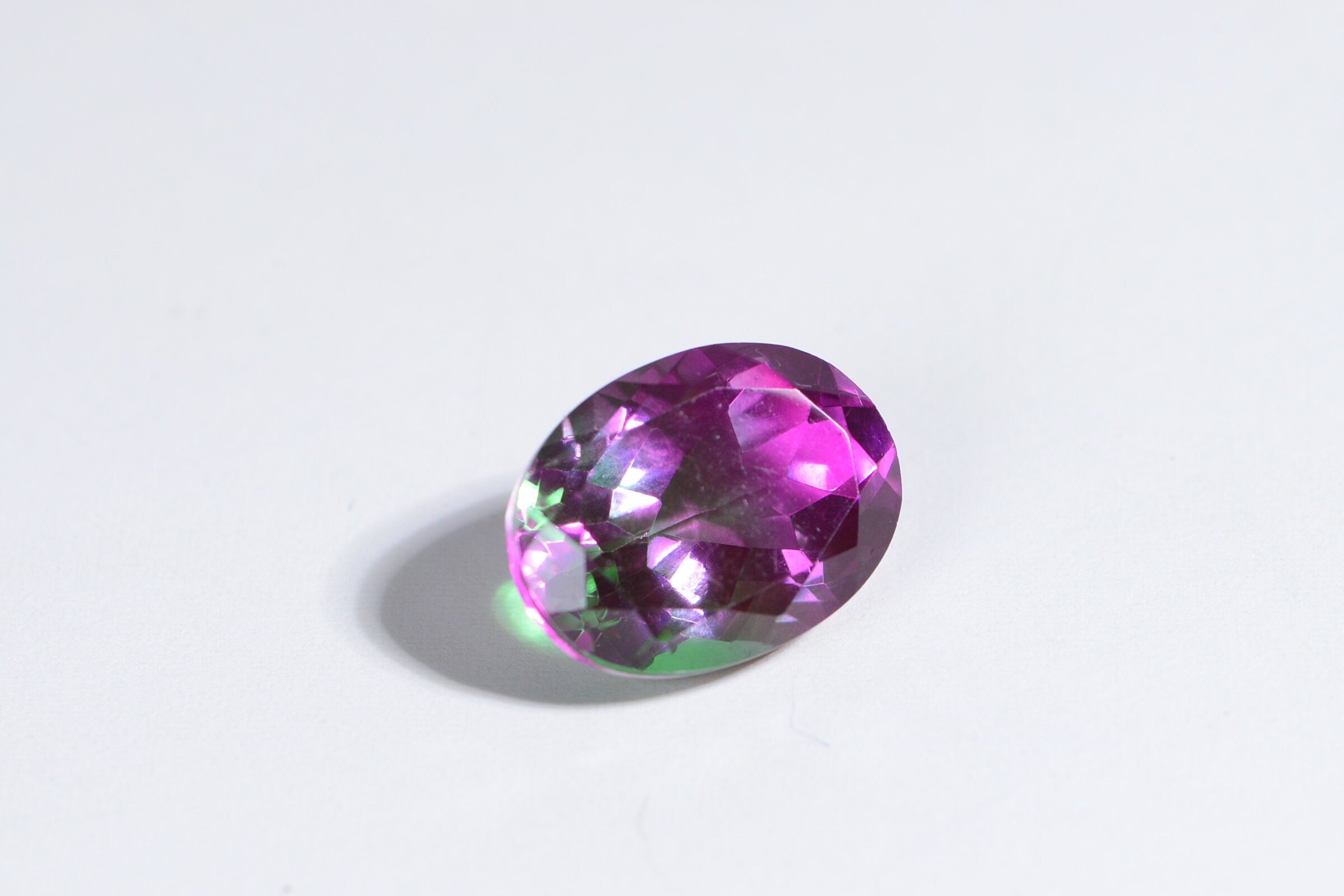 13.25ct Watermelon Tourmaline Doublet Quartz Oval Cabochon 18X13mm  Multi Color Gemstone