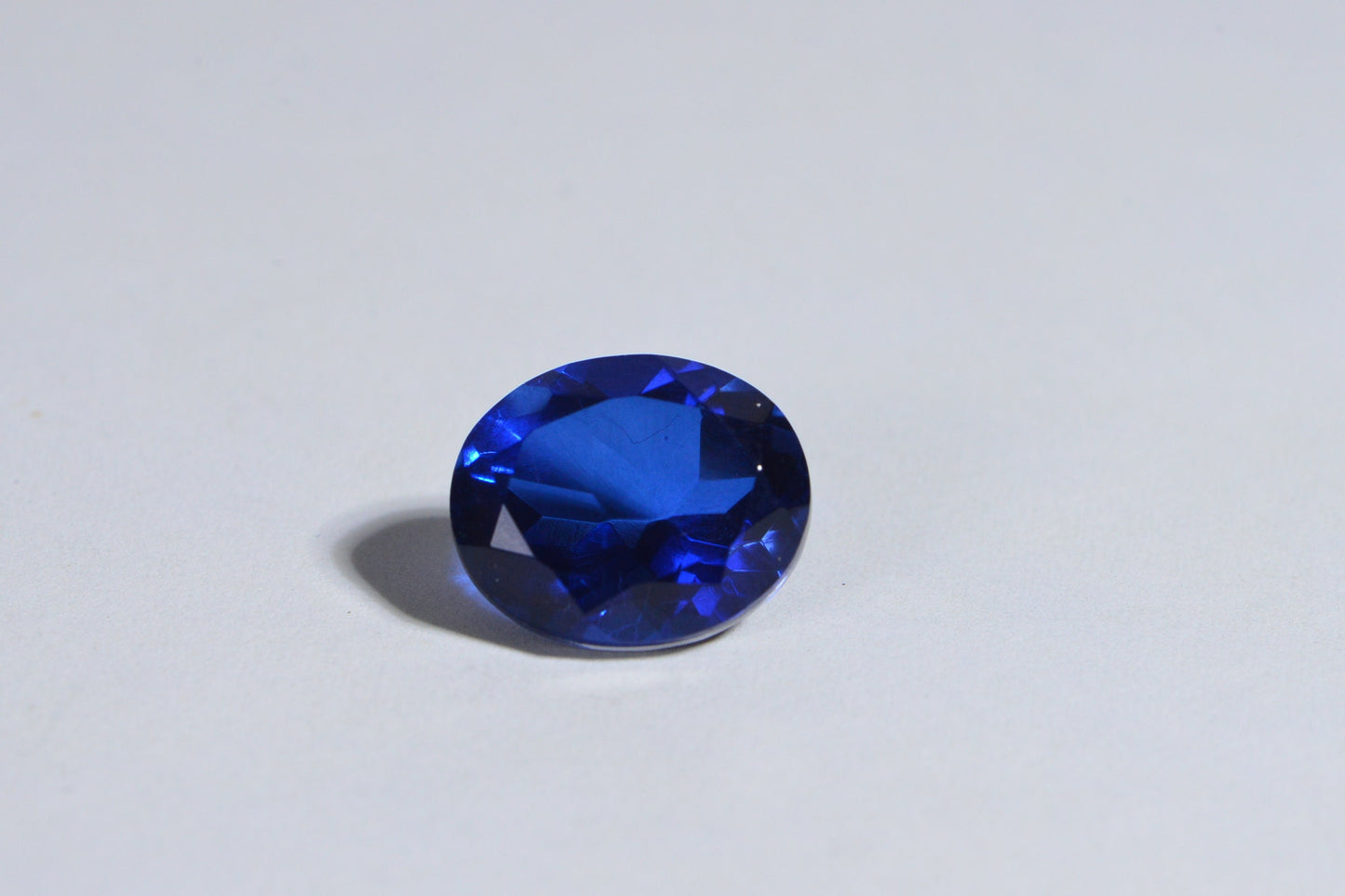 12 mm Sapphire Doublet Quartz Faceted Oval Cut Cabochon  Gemstone Loose Gems Jewelry Making