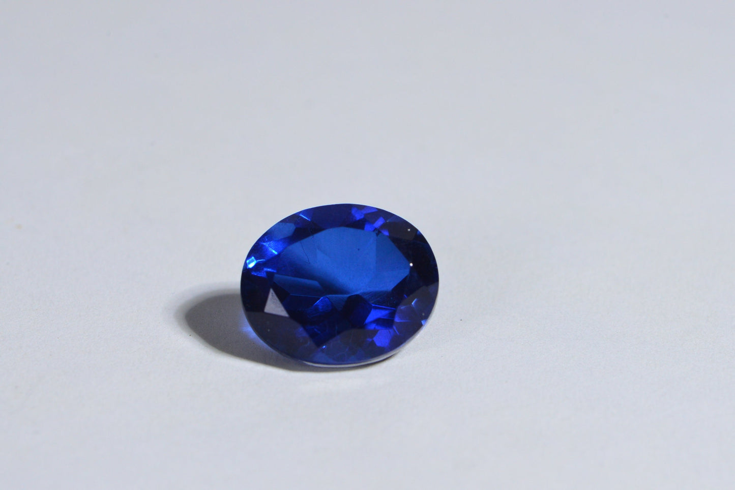 12 mm Sapphire Doublet Quartz Faceted Oval Cut Cabochon  Gemstone Loose Gems Jewelry Making
