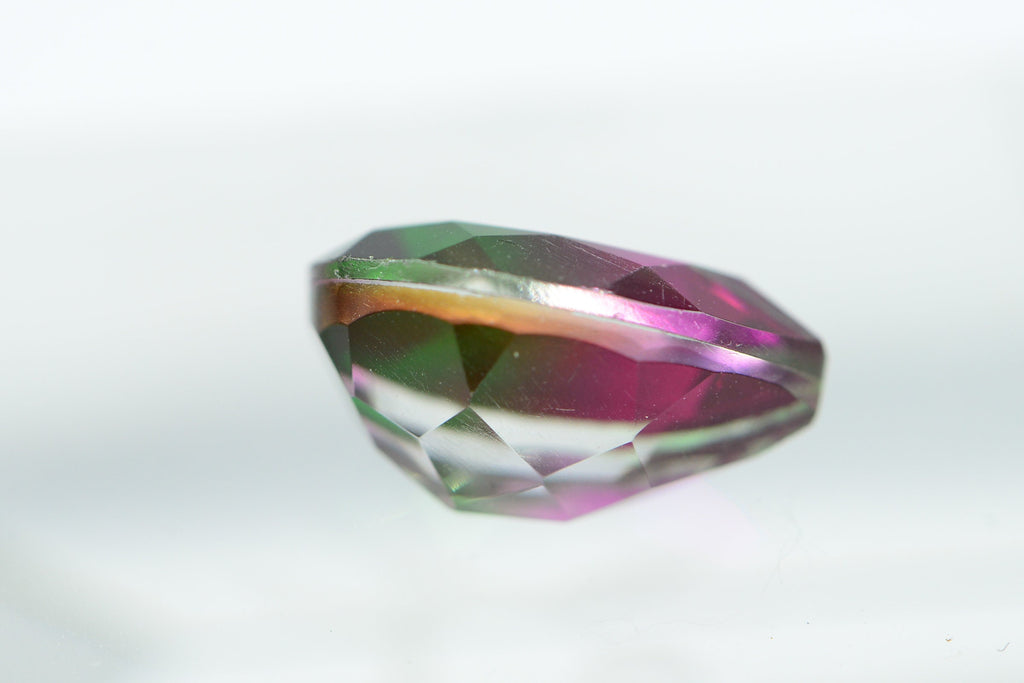 Watermelon Tourmaline Pear gems 17.4X13 mm 12.4ct Multi Color Gemstone