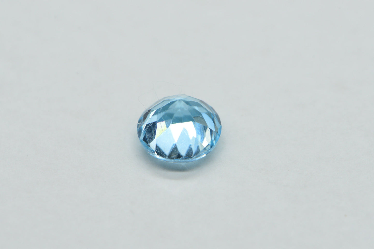 AAA Blue Topaz Gemstone: 6mm Round Faceted Crystal