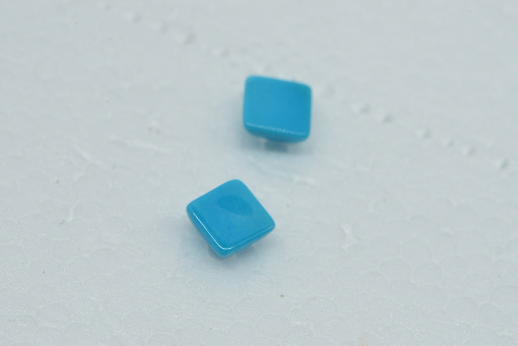 Sleeping Beauty Turquoise Stone: Cushion Square Cabochon (4.8x2.2mm)