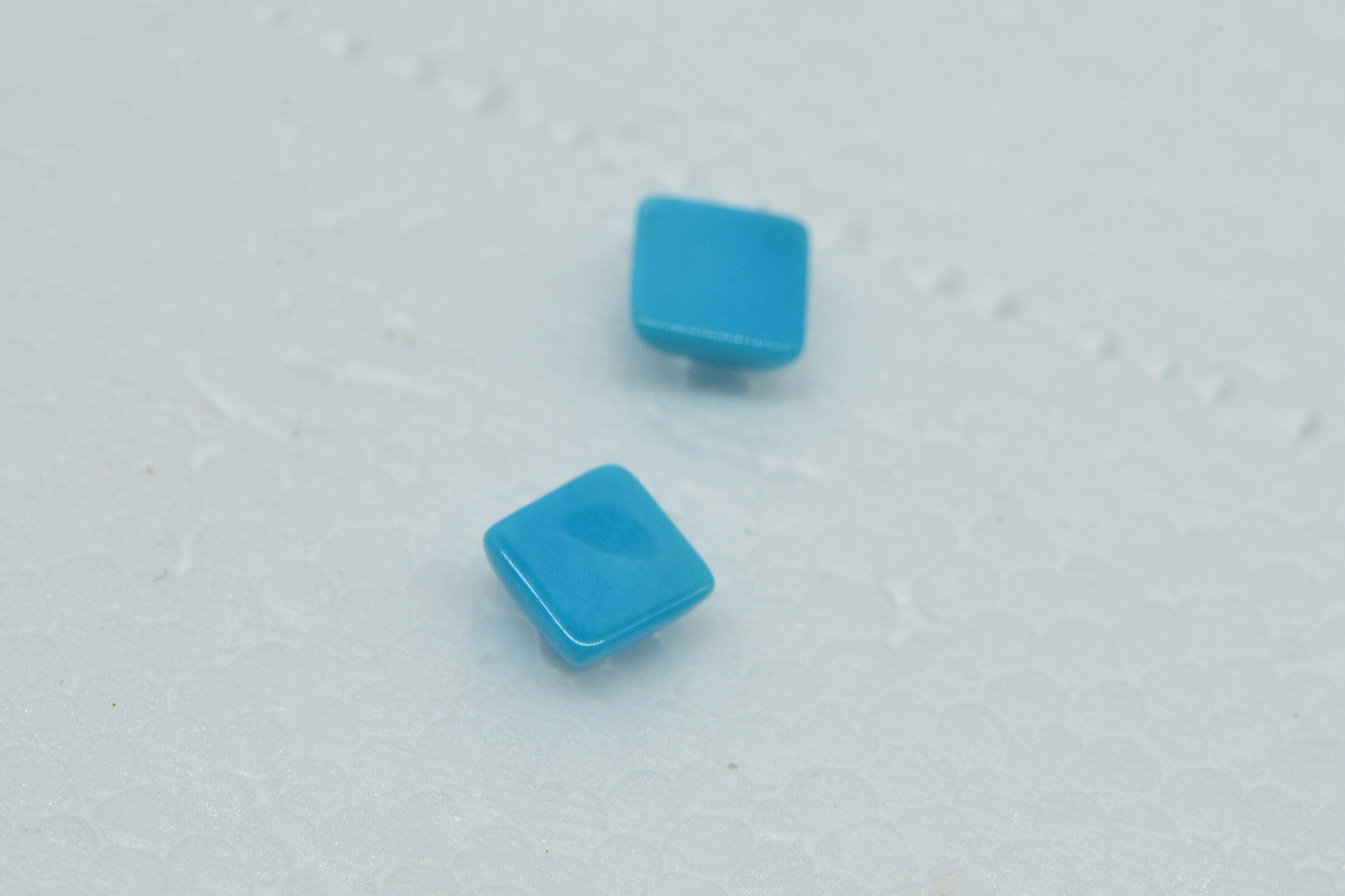Sleeping Beauty Turquoise Stone: Cushion Square Cabochon (4.8x2.2mm)
