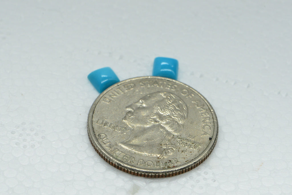 Sleeping Beauty Turquoise Stone: Cushion Square Cabochon (4.8x2.2mm)