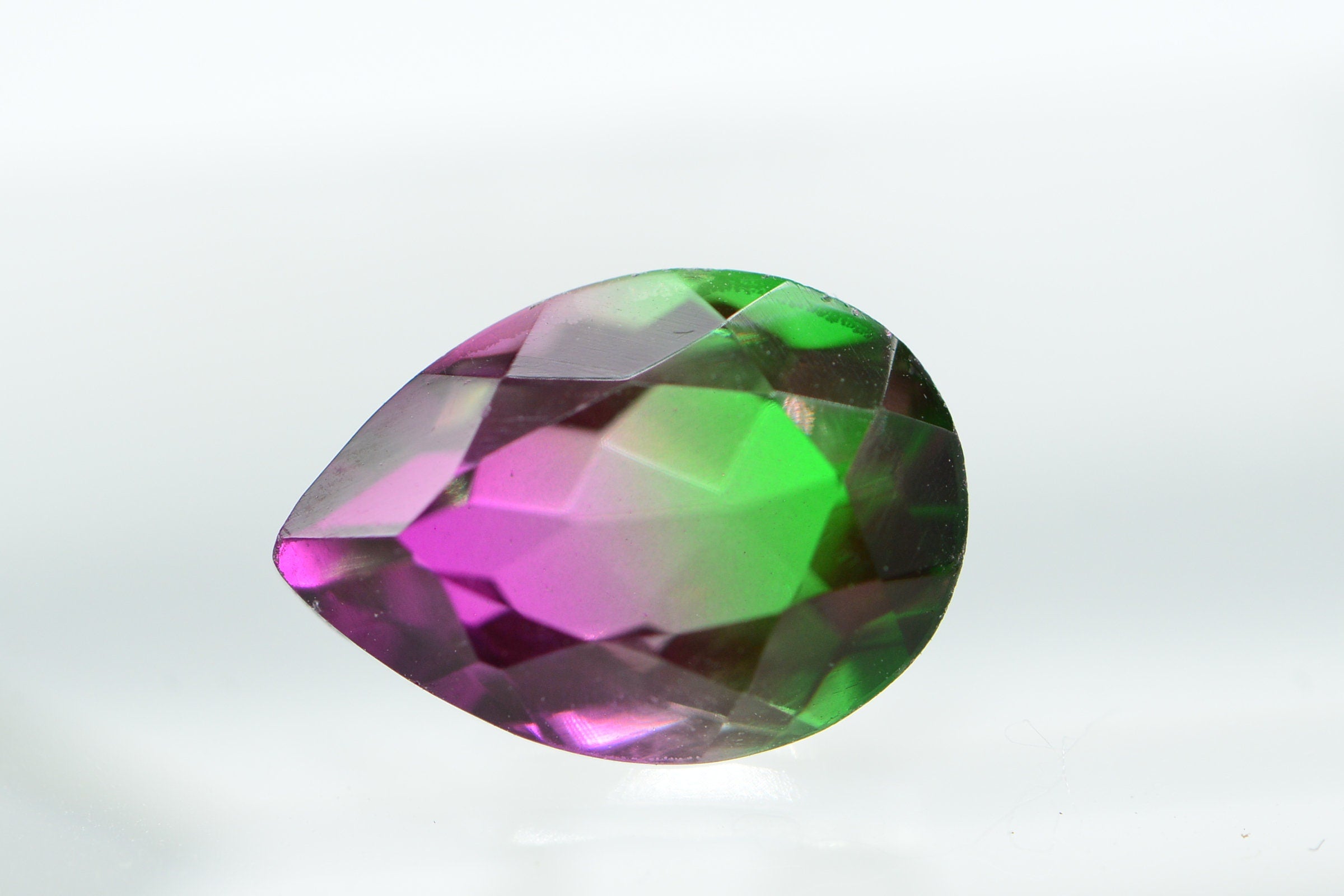 Watermelon Tourmaline Pear Cabochon 13.8X9.8 mm 5.8ct Multi Color Gemstone