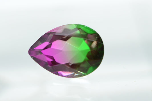 Watermelon Tourmaline Pear Cabochon 13.8X9.8 mm 5.8ct Multi Color Gemstone