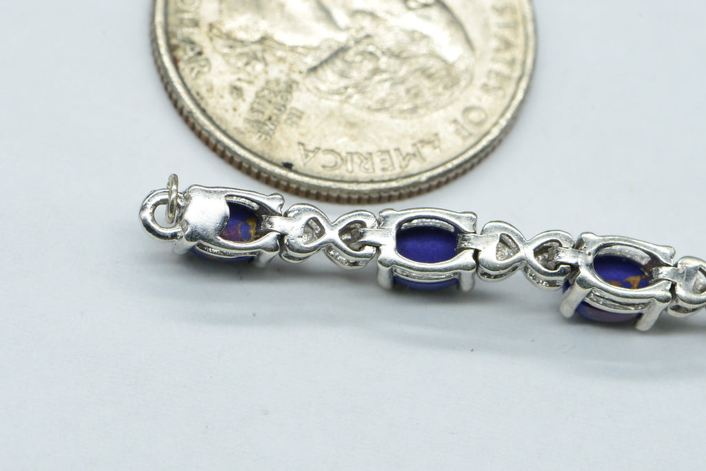 Mojave Turquoise Chain Link Sterling silver  Unfinished Bracelet Necklace Supplies Parts of jewelry