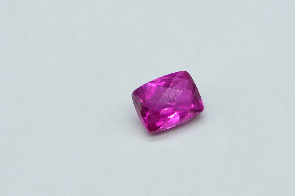 Hot Pink Rubellite Tourmaline: Emerald Cut Gemstone (9X7mm)