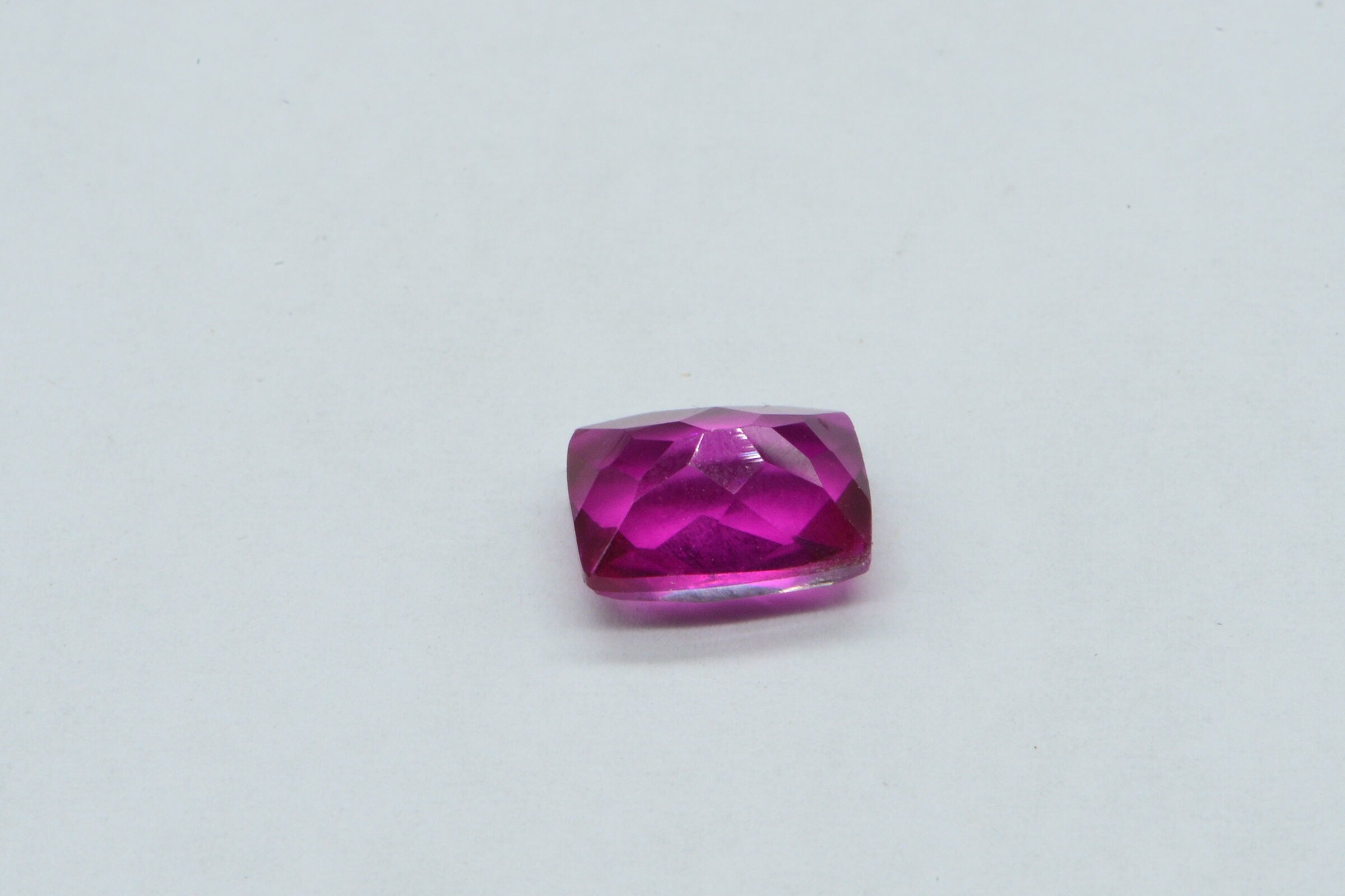 Hot Pink Rubellite Tourmaline: Emerald Cut Gemstone (9X7mm)