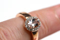 Genuine Morganite Engagement Ring  Solitaire Rose Gold Over Sterling Silver Oval Pink Stone Ring