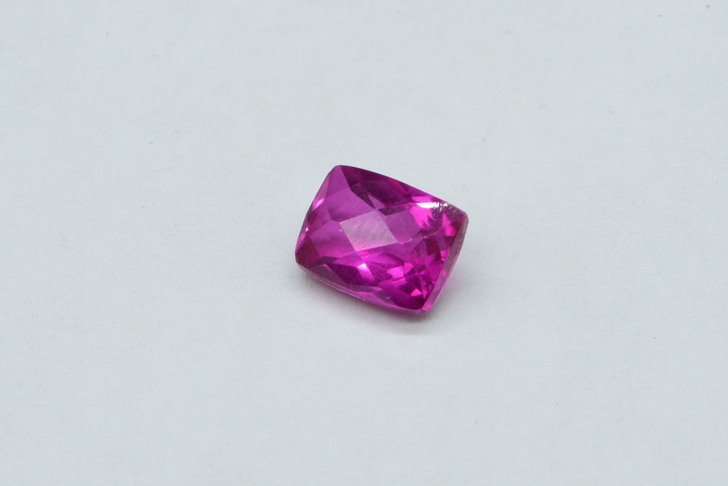 Hot Pink Rubellite Tourmaline: Emerald Cut Gemstone (9X7mm)