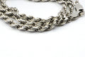Italian Sterling Silver Diamond Cut Rope Chain - 16 inch