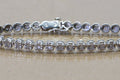 Vintage Diamond Tennis Bracelet: Sterling Silver, 0.80 ct, 7.5 Inch