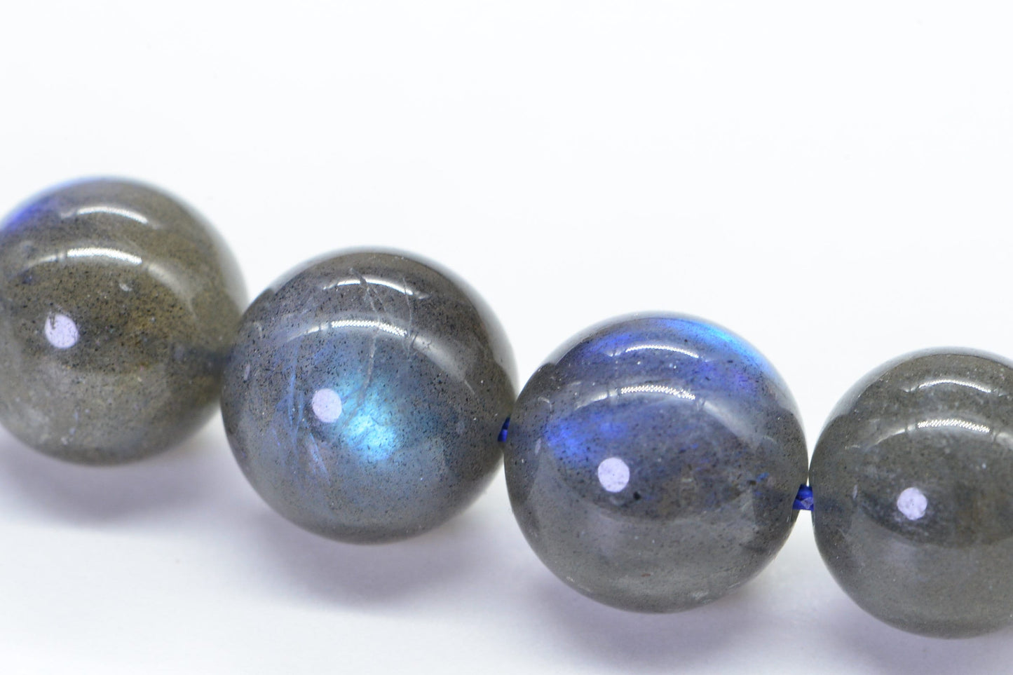 10mm Labradorite  Beads Natural Gemstone  Loose Beads  Flash Blue Sparkly