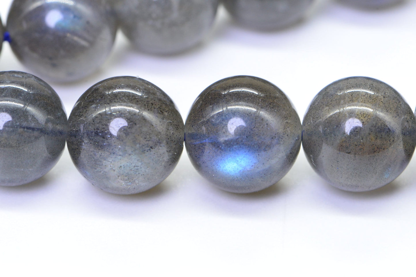 10mm Labradorite  Beads Natural Gemstone  Loose Beads  Flash Blue Sparkly