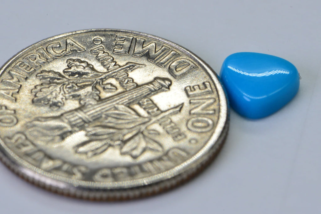 Arizona Sleeping Beauty Turquoise, Triangle, Trillion Cabochon 5.8 mm