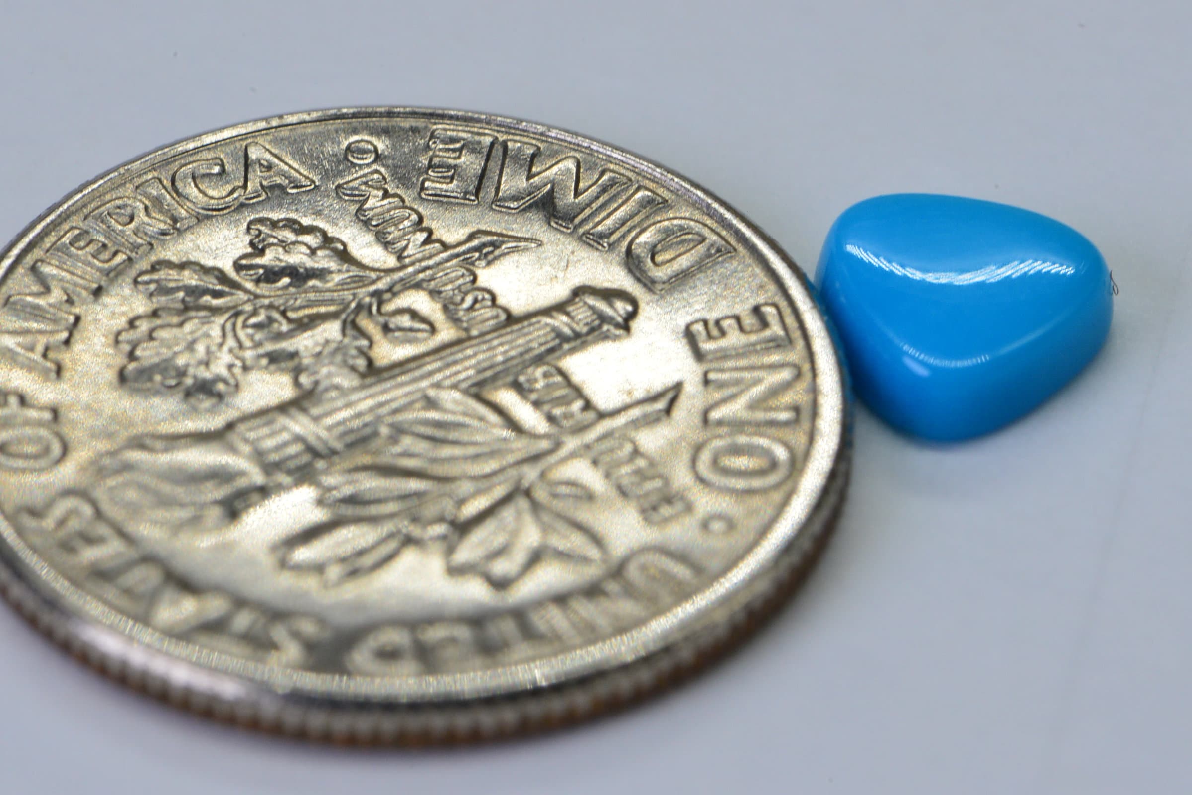 Arizona Sleeping Beauty Turquoise, Triangle, Trillion Cabochon 5.8 mm
