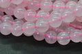 Pink Rose Quartz Beads: 6mm Round Gemstone, 15 3/4" Strand