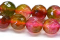 8mm Gleaming Watermelon Jade  Round Faceted  beads Natural Gemstone Beads Jewelry Making Supplies