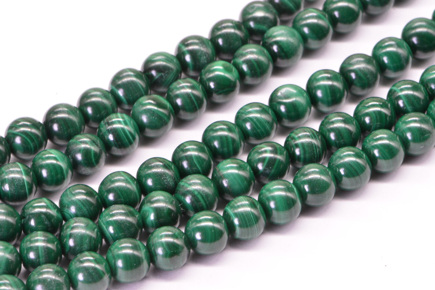 5mm Natural Malachite Beads: Round Gemstone Jewelry Supplies