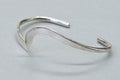 Vintage  Sterling Silver Hammed Solid Silver Mexico TC57 Bangle Cuff Bracelet