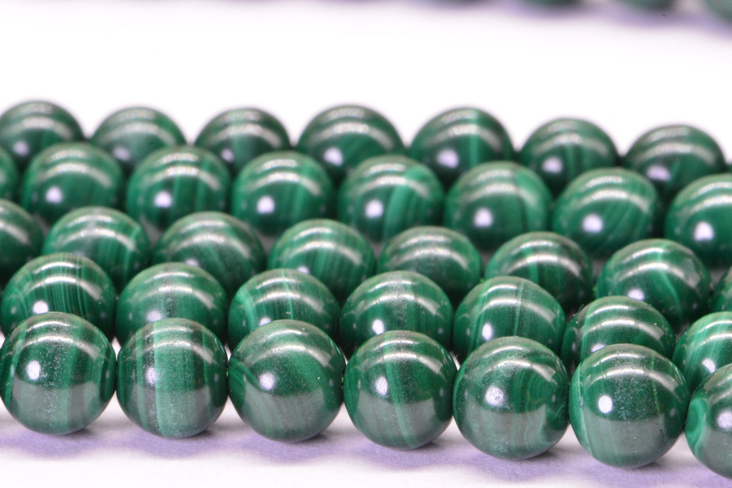 5mm Natural Malachite Beads: Round Gemstone Jewelry Supplies