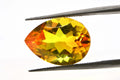 Brazilian Citrine Sunset Color Pear Shape Cabochon Yellow Orange Gemstone