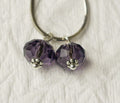Amethyst Crystal Wire Wrapped Beads: Gem Cut Dangles