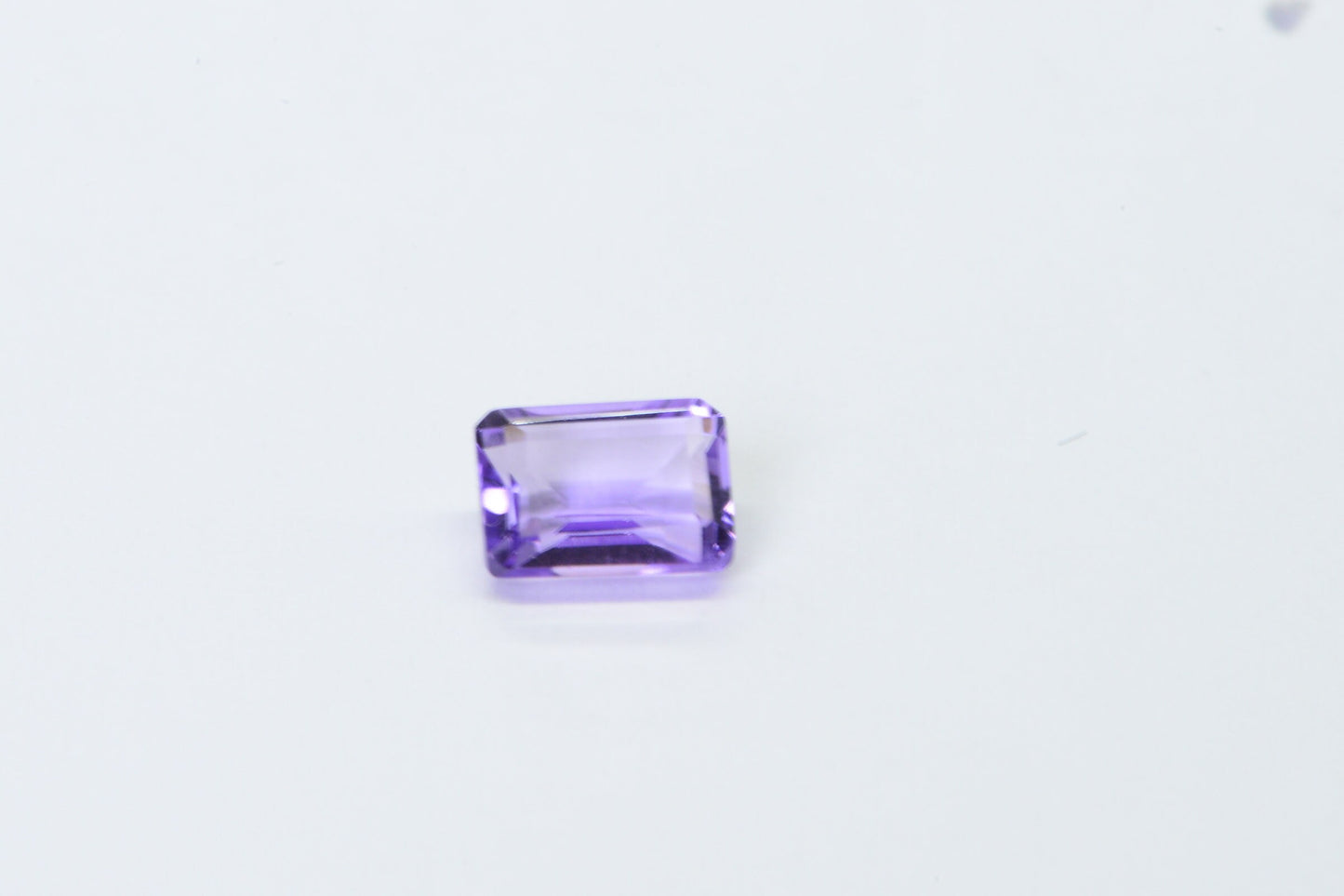 Natural Amethyst Rectangle Faceted Cabochon 7X5 mm Emerald Cut Amethyst
