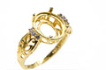 18K Gold Over Sterling Silver Ring: Tanzanite Accent, Size 9