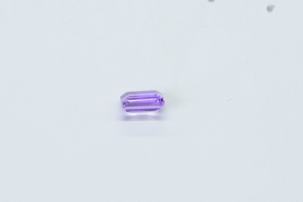 Natural Amethyst Rectangle Faceted Cabochon 7X5 mm Emerald Cut Amethyst