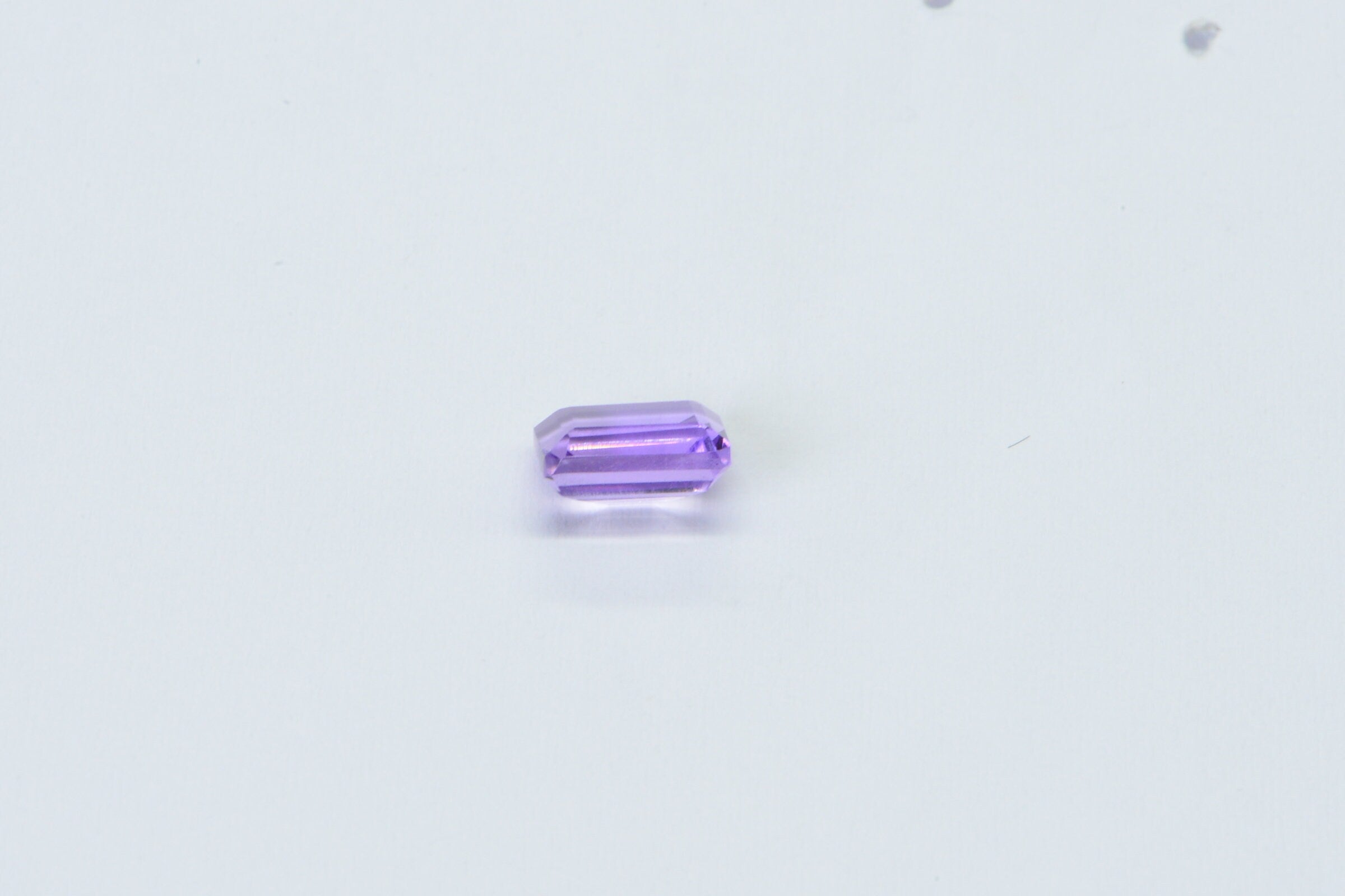 Natural Amethyst Rectangle Faceted Cabochon 7X5 mm Emerald Cut Amethyst