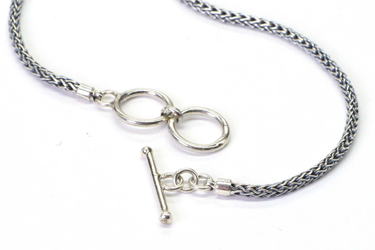 Padparadscha Sapphire Sterling Silver Bali Legacy Necklace