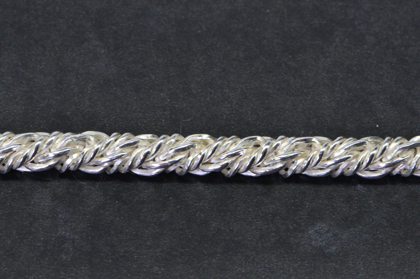 Vintage Byzantine Sterling Silver Chainmail Bracelet, Gift for Him