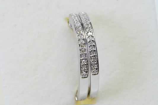 Diamond Hoop Earrings: Sterling Silver Unisex Hinged Earrings