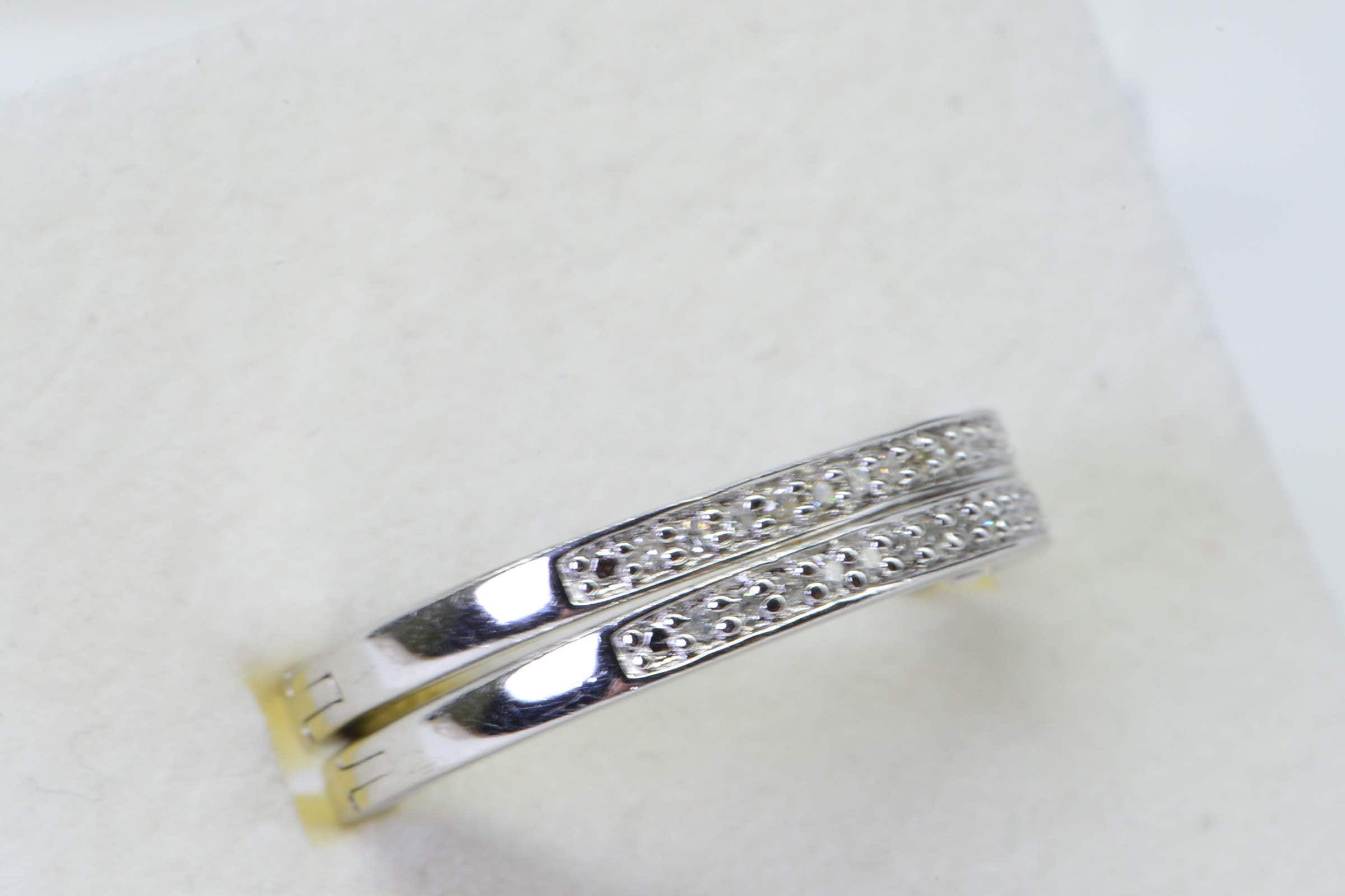 Diamond Hoop Earrings: Sterling Silver Unisex Hinged Earrings