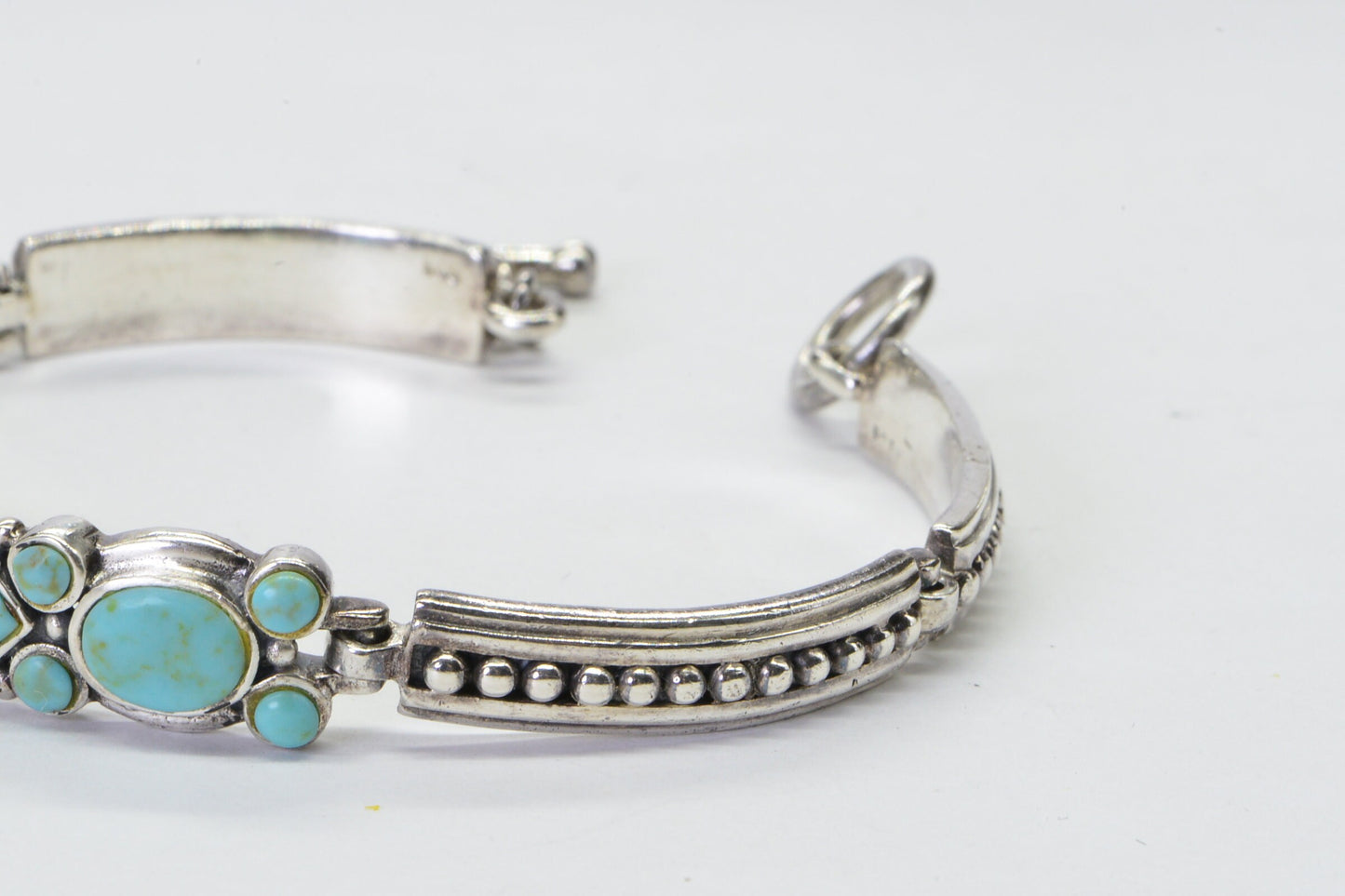 Vintage Turquoise Bracelet Sterling Silver Navajo Style Native American  Jewelry