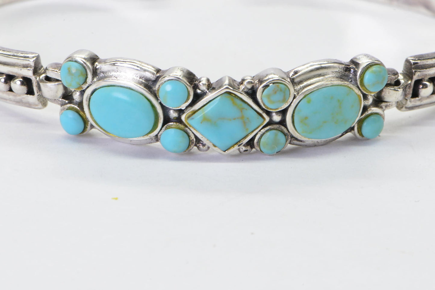 Vintage Turquoise Bracelet Sterling Silver Navajo Style Native American  Jewelry