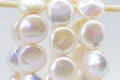 White Coin Pearl Beads: 12mm Freshwater Jewelry Supplies