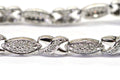 Natural Diamond Tennis Bracelet: Sterling Silver Vintage Style, 1 ct