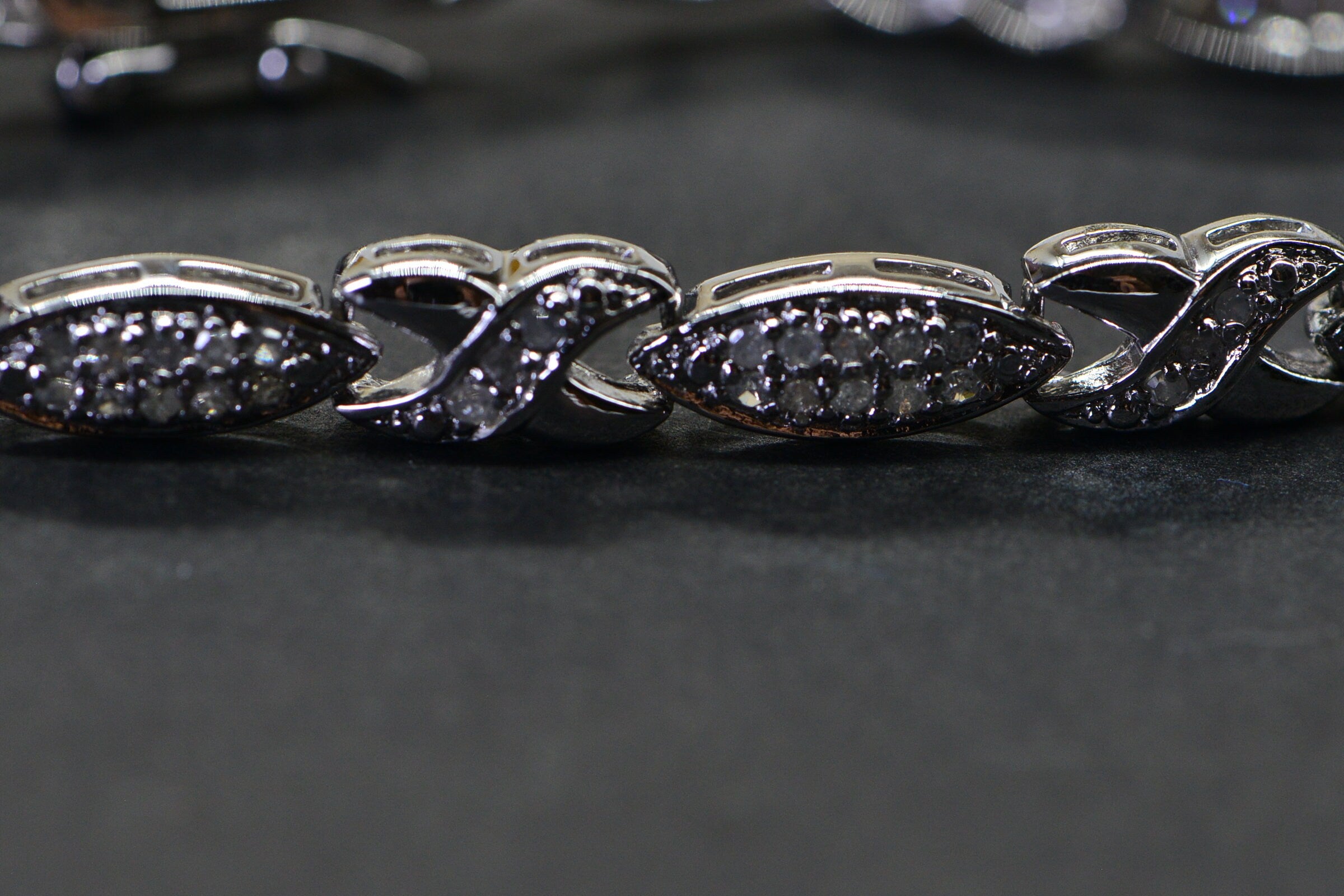 Natural Diamond Tennis Bracelet: Sterling Silver Vintage Style, 1 ct