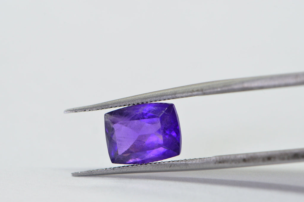 8X6 Natural Amethyst emerald cut cabochon loose gemstone Octagonal Shape Amethyst