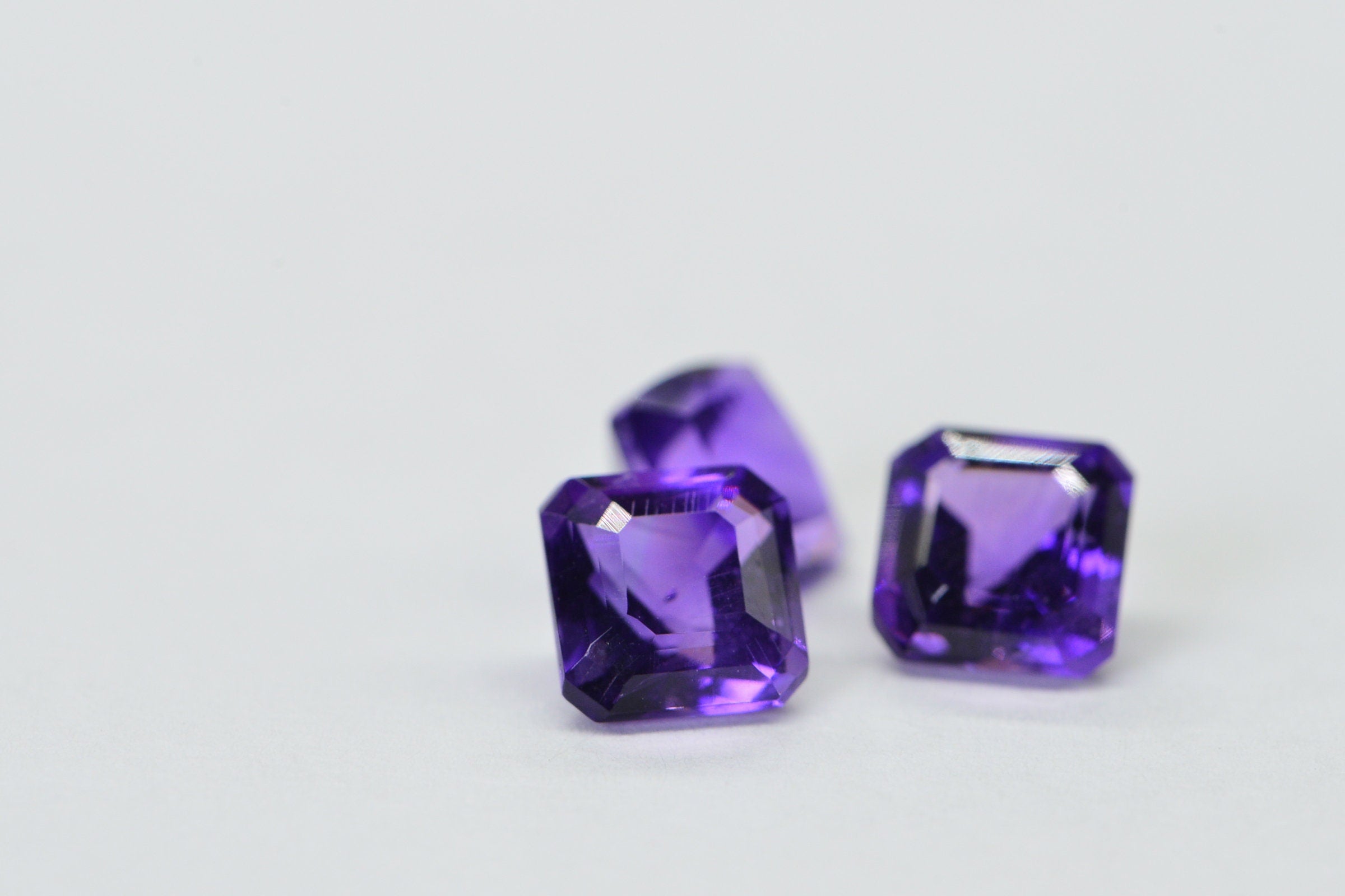 5mm Natural Amethyst Cushion cut cabochon loose gemstone