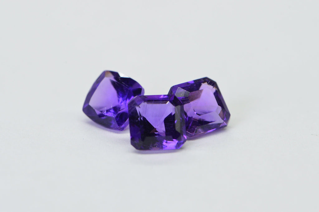 5mm Natural Amethyst Cushion cut cabochon loose gemstone