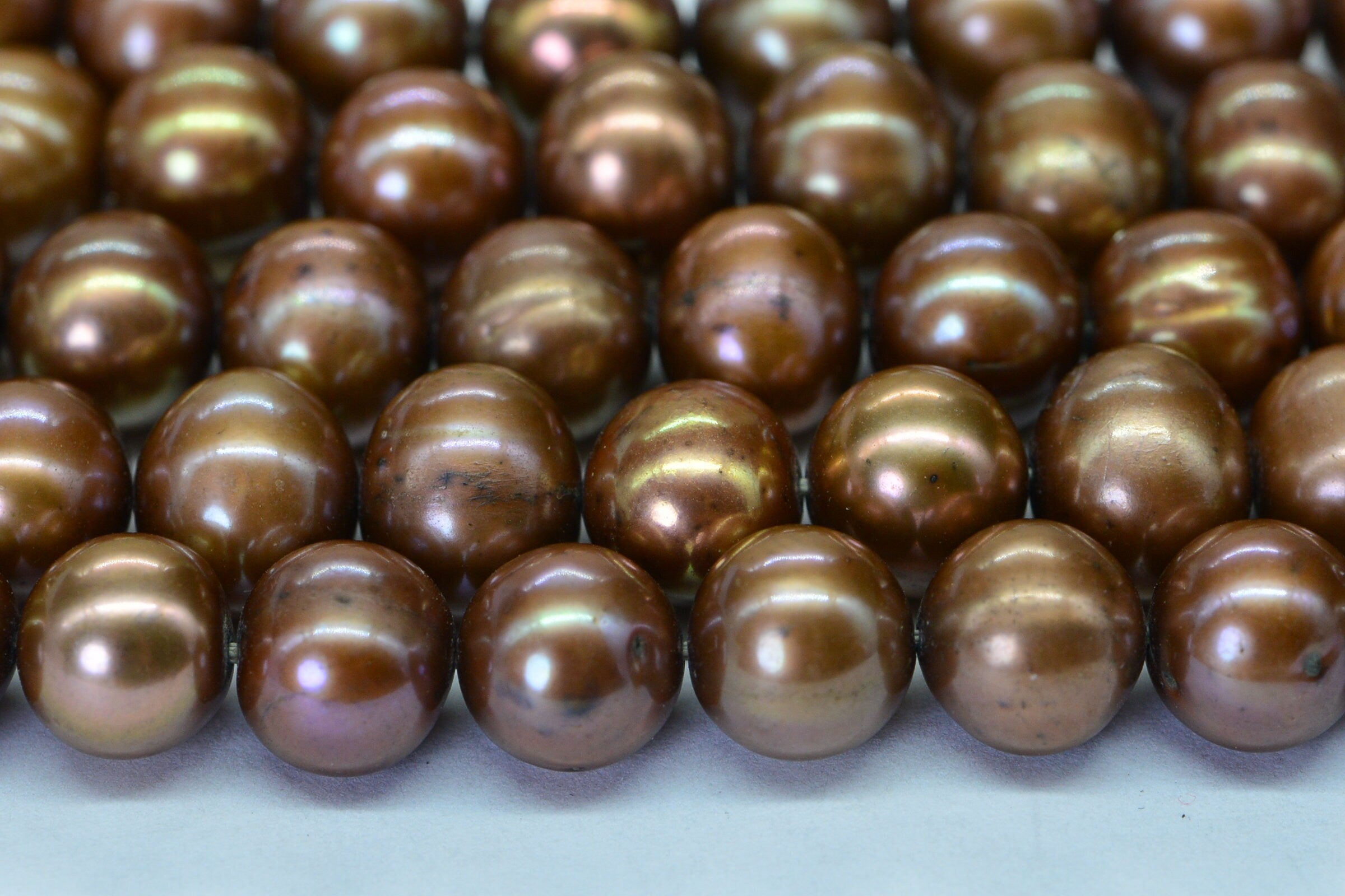 Brown Gold Freshwater Pearl 8 mm Potato  Pearl Jewelry Making Supplies