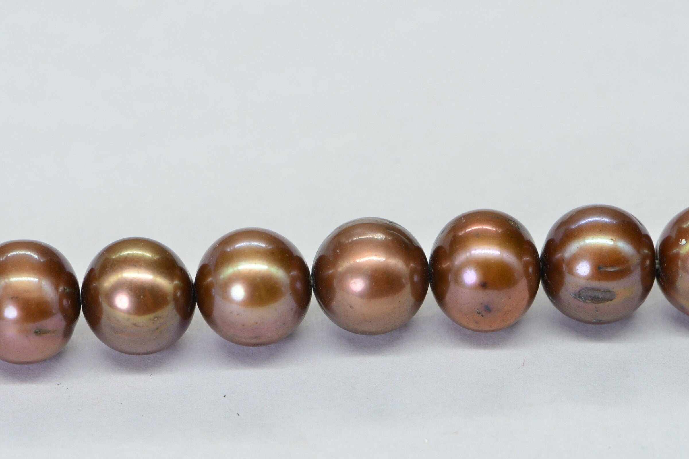 Brown Gold Freshwater Pearl 8 mm Potato  Pearl Jewelry Making Supplies