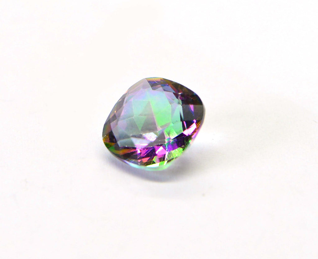 Mystic topaz Cushion 11 mm cabochon for ring Loose Cabochons
