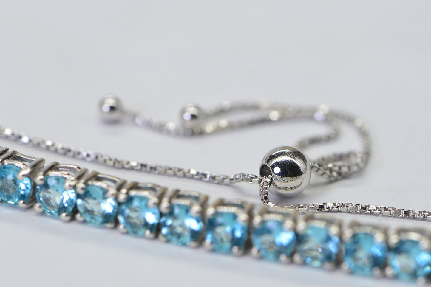 Malgache Neon Apatite Bracelet: Sterling Silver Bolo Tennis Bracelet