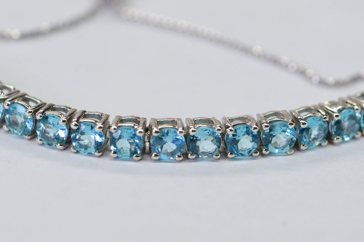 Malgache Neon Apatite Bracelet: Sterling Silver Bolo Tennis Bracelet