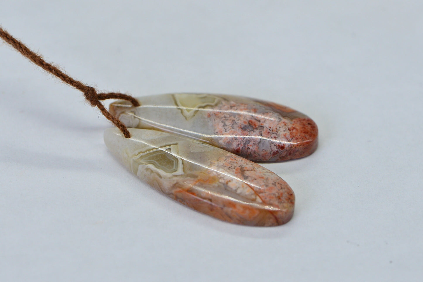 Crazy Lace Agate Cabochon Two Matched Cabs Natural Gemstone Cabochon Jewelry Supplies